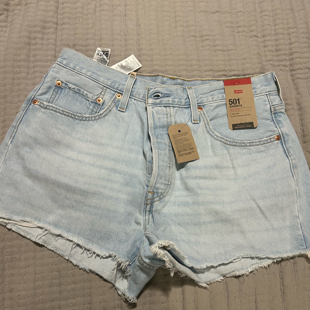 Brand New Levi 501 High Rise Jean Shorts